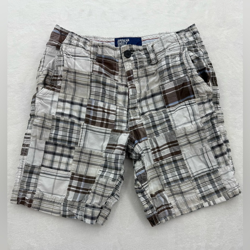 American Eagle Outfitters Patchwork Bermuda shorts Men’s Size 34 Vintage Y2K 90s